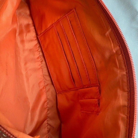 Tommy Hilfiger Leather Orange Shoulder Bag 12”x6” - Picture 9 of 13